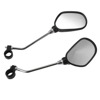 1 двойка велосипед огледало за обратно виждане безопасност велосипед огледало за обратно виждане стъклени огледала регулируеми колоездене обратно виждане ляво дясно огледало