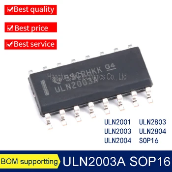 100PCS/LOT ULN2003 ULN2004A ULN2001 2004 2803 2804 ADR APG SOP-16 16 фута SMD LogicIC Голям чип Нов