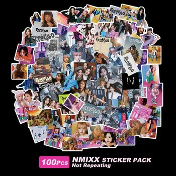 100pcs/set Kpop NMIXX стикери НОВ Ablum момиче група Lomo карти фотокарта сладък печат плакат фенове подарък