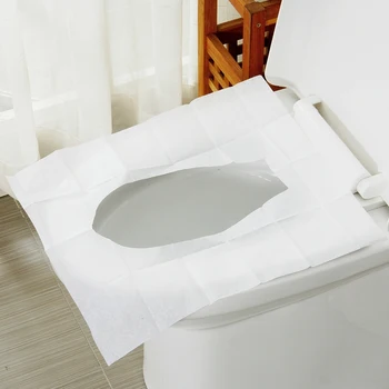 10pcs /Pack за еднократна употреба водоустойчив тоалетна седалка покритие безопасност пътуване / къмпинг баня аксесоари открит преносим инструмент за баня