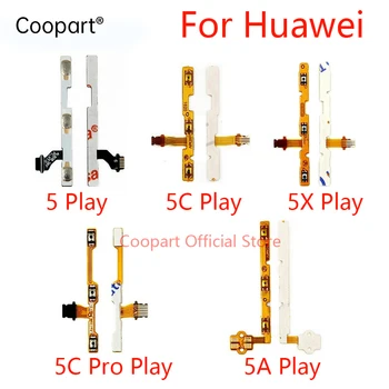 2Pcs Нови бутони за включване / изключване на захранването & бутони за увеличаване / намаляване на звука гъвкав кабел Замяна на Huawei Honor Play 5 5A 5C Pro 5X телефон