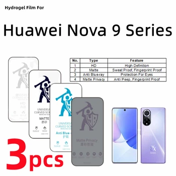 3pcs HD хидрогел филм за Huawei Nova 9 матов протектор за екран за Huawei Nova 9 Pro 9se грижа за очите анти шпионски матов защитен филм