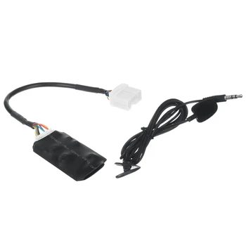 4X автомобилен радио аудио адаптер Bluetooth Aux кабелен микрофон Хендсфри за Honda Accord Civic CRV Fit Симинг Одисея