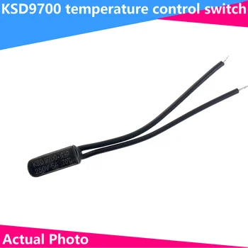 5PCS KSD9700 5A250V 40-140 градуса по Целзий Нормално затворен отворен биметален диск Температурен превключвател Термостат термичен протектор
