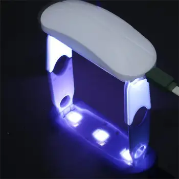 5W мини машина за сушилня за нокти Преносима 3 LED UV лампа за маникюр за домашна употреба лампа за нокти за сушене на лак за нокти с USB кабел
