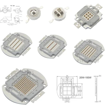 730Nm 850Nm 940Nm 3 W 5 W 10 W 20 W 30 W 50 W 100 W емитер диод COB integrierte матрица Licht Perlen IR Висока мощност LED чипове