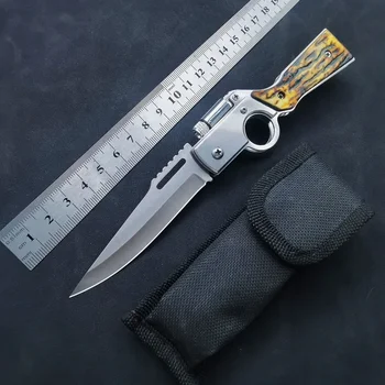 AK Модел Сгъваем нож за самозащита на открито с висока твърдост Преносима стомана за оцеляване Военни тактически ножове за мъже