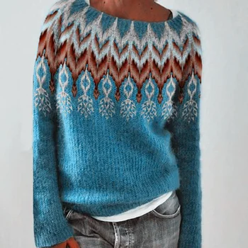 Casual O-образно деколте дълъг ръкав пуловери дамско облекло мода хлабав сладък млад стил улично облекло плътен цвят простота пуловери