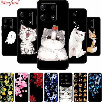 Coque For Infinix Note 30 VIP Case Cute Cartoon Cat Black Silicone Soft Back Cover Case For Infinix Note 30 VIP Phone Case 6.67