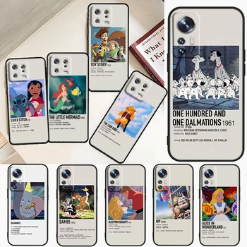 Disney Hot Cartoon Cute За Xiaomi Mi 13 12 11 10 11T 10T 9T 9 8 Забележка 10 Ultra Pro Lite мек силиконов черен калъф за телефон Fundas
