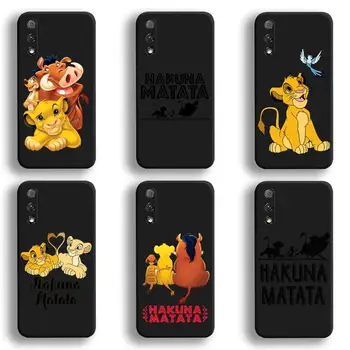 Hakuna Matata Lion King Калъф за телефон Simba за Huawei Honor 30 20 10 9 8 8x 8c v30 Lite view 7A pro