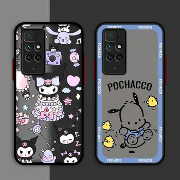 Hello Kitty Kuromi Melody матов калъф за Xiaomi Redmi Note 11 Pro 12 10 9S 12C 8 10A 10C 7 8T силиконов мек капак за телефон