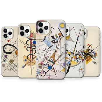 Hot Sell Iconic Painting Phone Case For Iphone 13 12 Mini 11 Pro Max 6 7 8 Plus X Xs XR SE 2020 Clear Abstract Art Cover