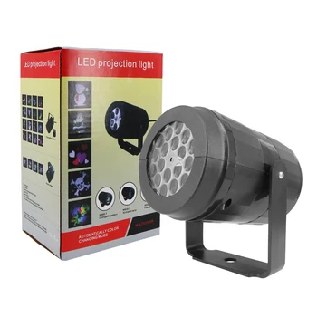 LED коледна лампа за проектор Въртяща се вътрешна външна лампа за проектор Празнично парти Коледна украса LED осветление ЕС / САЩ