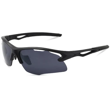 MAXJULI Спортни слънчеви очила Мъже Пътуване на открито Колоездене Очила за бягане Черна рамка Мъжки слънчеви очила UV400 Oculos de sol MJ8020