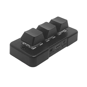 MK321 Pro 3 клавиш мини клавиатура механичен превключвател USB връзка за офис игра мултимедийна механична клавиатура