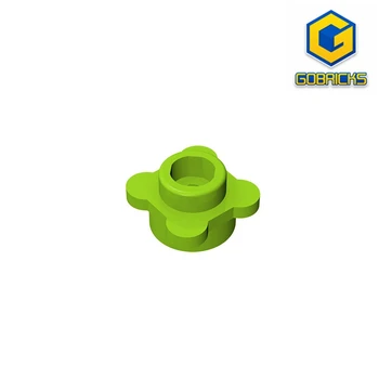 MOC ЧАСТИ GDS-839 Плоча, кръгла 1x1 с цветен ръб (4 копчета / венчелистчета) Съвместим с LEGO 33291 28573 броя детски играчки