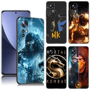 Mortal Kombat Game Черен силиконов калъф за телефон за Xiaomi Mi 9 SE 8 10 10T 11 12 13 Lite 9T 11T 12S 12T 13T 14 Pro 5G NE 11i 12X