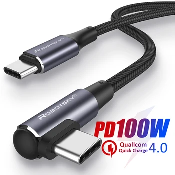 PD 60W / 100W USB C към тип C кабел за бързо зареждане за Huawei Xiaomi Redmi QC4.0 кабел за бързо зареждане за MacBook iPad кабел за данни