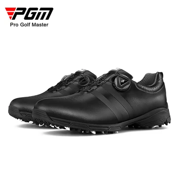 Pgm Водоустойчиви спортни обувки Мъжки обувки за голф Дишаща фитнес тренировка Голф Мъжки нехлъзгаща се ротационна катарама Голф инструктор XZ186