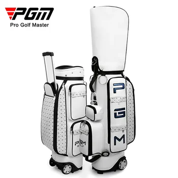  Pgm прибиращ голф авиация чанта професионални клубове чанта трайни висок капацитет PU водоустойчив пакет пътуване с колела QB036
