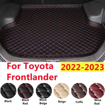 SJ Професионална подложка за багажника на автомобила, подходяща за Toyota Frontlander 2022 2023 XPE кожена опашка Задна товарна подложка Водоустойчива висока страна