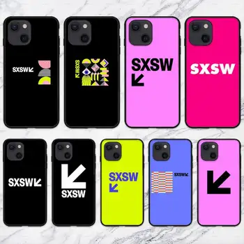 South by Southwest SXSW калъф за телефон за iPhone 11 12 Mini 13 14 Pro XS Max X 8 7 6s Plus 5 SE XR Shell