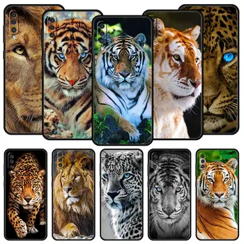 Tiger Lion Leopard Калъф за телефон за Samsung Galaxy A52 5G A12 A70 A50 A40 A20s A30 A10s A20e A10 A22 A72 A32 A02 A42 A04S капак