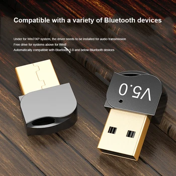 USB Bluetooth-съвместим 5.0 адаптер предавател приемник аудио донгъл безжичен мини USB адаптер за компютър PC лаптоп