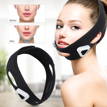 V форма лицето повдигане масажор лицето отслабване маска против бръчки намаляване на двойна брадичка буза повдигане колан лицето отслабване устройство