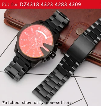 Watchband качество твърда неръждаема стомана лента за часовници за дизел мъже DZ4318 DZ4323 4283 4309 китка часовник безплатна доставка гривна 26mm