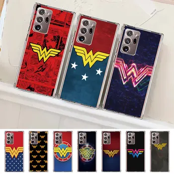 Wonder Woman лого герой телефон случай за Samsung Galaxy Забележка 20 Ultra 5G 10 плюс 9 8 TPU мека корица S23 S22 S21 мода броня Caso