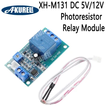  XH-M131 DC 5V / 12V превключвател за управление на светлината Фоторезистор релеен модул сензор за откриване 10A яркост Автоматичен контролен модул