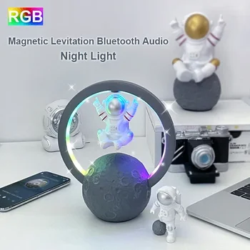 високоговорител RGB нощна светлина Магнитна левитация Bluetooth астронавт Начало Творческо радио Външен безжичен субуфер Портативно аудио