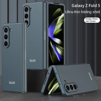 Галванопластика удароустойчив калъф за телефон за Samsung Galaxy Z Fold 5 4 3 Fold5 Fold4 Fold3 5G Предотвратяване на падане PC твърд капак на черупката