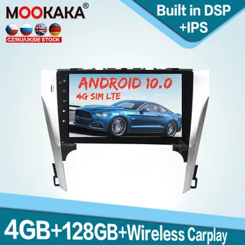 за Toyota Camry 2012 2013 4G SIM LTE Android 10.0 128GB Автомобилен мултимедиен плейър Автоматично радио стерео GPS навигация Главен блок Аудио