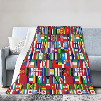 Знамената на света Ултра-меко микро руно одеяло