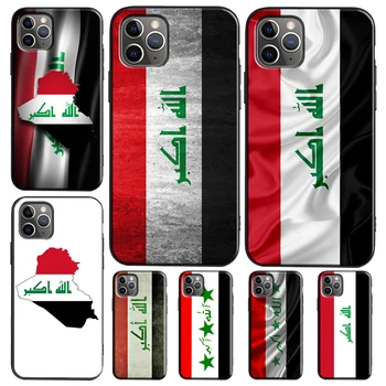 Ирак флаг случай за iPhone 7 8 6S плюс SE 2020 капак Coque за iPhone X XR XS 11 14 12 13 Pro Макс мини