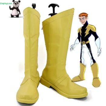 Легионът на супер-героите Светкавица Lad Cosplay обувки ботуши CosplayLove за Хелоуин Коледа