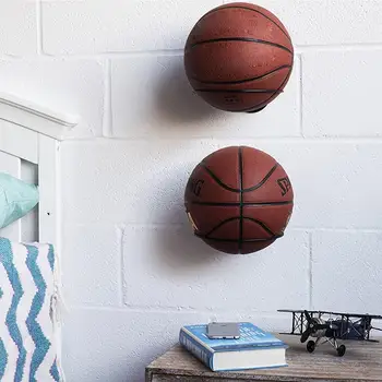 Неръждаема стомана топка притежателя стена монтирани дисплей стелажи обръч футбол изложбена стойка футбол волейбол упражнение баскетбол Ba Y8R9