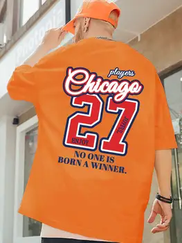 Никой не се ражда победител 27 Джърси стил модел тениска за мъже спорт графични тениски памук хладно отгоре мека лятна тениска мъжки