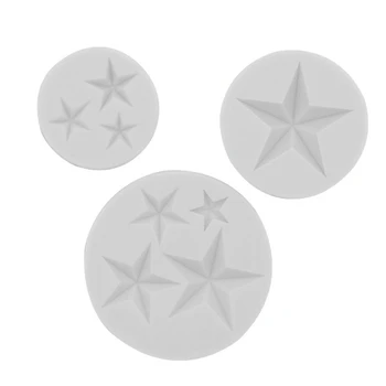 Петолъчна звезда форма силиконова форма фондан форма за печене DIY консумативи незалепващо