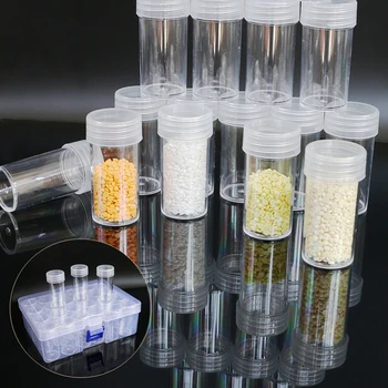 Пластмасова кутия за съхранение на семена за многократна употреба Организатор за съхранение на семена Многофункционална кутия за съхранение на инструменти за диамантени бродерии