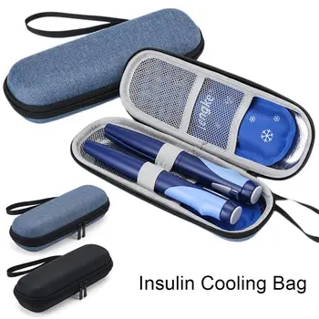 Преносима водоустойчива диабетна инсулинова охлаждаща чанта за носене на протектор хапче Хладилен леден пакет Лекарствен фризер за диабет Medicla