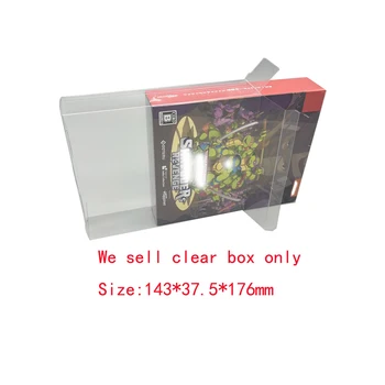 Прозрачна PET кутия за капак за Switch NS за костенурки: Отмъщението на Shredder Япония версия игра цветна кутия за съхранение дисплей бо