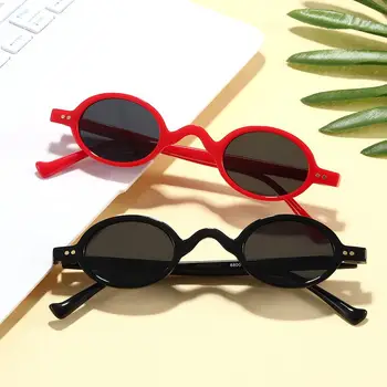 Реколта хип-хоп нюанси UV400 кръгли слънчеви очила малка рамка слънчеви очила овални слънчеви очила