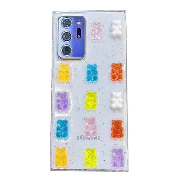 Сладък 3D калъф за бонбони Clear Soft Cover за Samsung Galaxy A72 A71 A52 A51 A50 A41 A32 A31 A20 A12 A21S Забележка 20 10Lite S10 lite