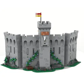 Средновековна крепостна кула Защита за разширение на стената на замъка 1492 броя MOC