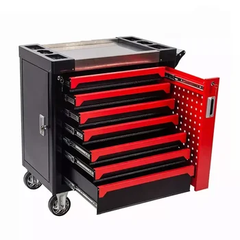 Стоманени 7 чекмеджета шкаф за инструменти работилница инструмент количка и кутия с ръчни инструменти комплекти