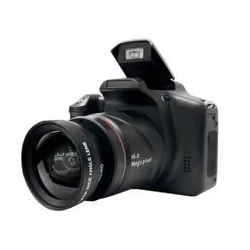 Фотография с цифров фотоапарат 16MP Vlogging камера с 16X цифрово увеличение Компактен лесен за използване на видеокамера за пътуване Home Office